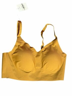 Okko Mustard Yellow Seamless Wireless Bra Size Large Lounge Bra